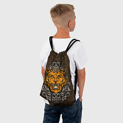 Рюкзак-мешок Тигр в треугольнике, цвет: 3D-принт — фото 2