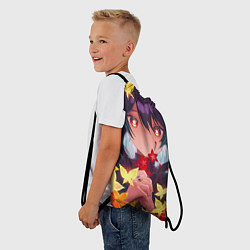 Рюкзак-мешок Ху ТАО с цветами genshin импакт, цвет: 3D-принт — фото 2
