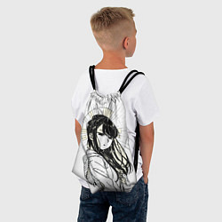 Рюкзак-мешок У Коми Сан проблемы с общением солнышко, цвет: 3D-принт — фото 2