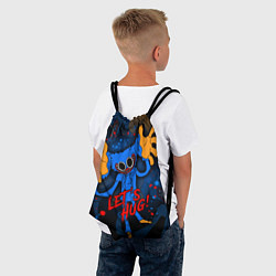 Рюкзак-мешок Huggy Wuggy - Poppy Playtime,, цвет: 3D-принт — фото 2