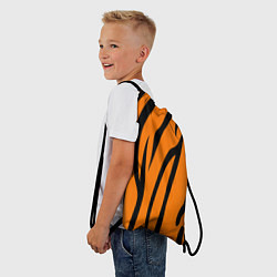 Рюкзак-мешок Текстура тиграtiger, цвет: 3D-принт — фото 2