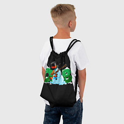 Рюкзак-мешок Classic Dab SnowMan, цвет: 3D-принт — фото 2
