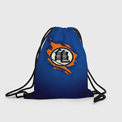Рюкзак-мешок Рваный логотип Гоку Dragon Ball, цвет: 3D-принт