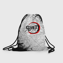 Рюкзак-мешок Клинок рассекающий демонов гранж, цвет: 3D-принт