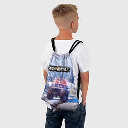 Рюкзак-мешок SnowRunner Гонки по бездорожью, цвет: 3D-принт — фото 2
