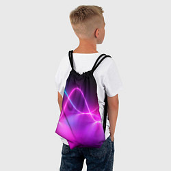 Рюкзак-мешок Лучи света pink theme, цвет: 3D-принт — фото 2