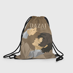 Рюкзак-мешок Дазай Осаму Dazai Osamu, bungou stray dogs образ, цвет: 3D-принт