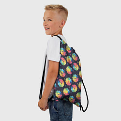 Рюкзак-мешок Веселые ромашки, цвет: 3D-принт — фото 2