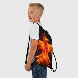 Рюкзак-мешок ОГНЕННЫЙ ФЕНИКС FIRE PHOENIX, цвет: 3D-принт — фото 2