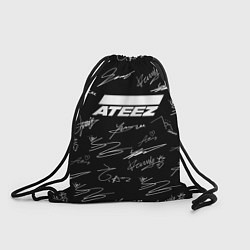 Мешок для обуви ATEEZ БЕЛЫЕ АВТОГРАФЫ УЗОР