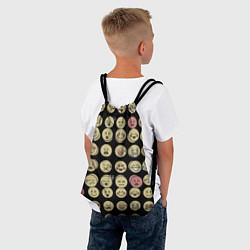 Рюкзак-мешок Смайлики эмодзи паттерном, цвет: 3D-принт — фото 2