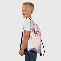 Рюкзак-мешок Stray kids лого, K-pop ромбики, цвет: 3D-принт — фото 2