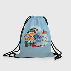 Рюкзак-мешок Акварельный КотэКлаус, цвет: 3D-принт