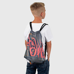 Рюкзак-мешок Надпись граффити, цвет: 3D-принт — фото 2