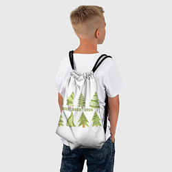 Рюкзак-мешок Ёлки новый Год, цвет: 3D-принт — фото 2