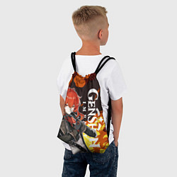 Рюкзак-мешок ДИЛЮК ПИРО ВЗРЫВ DILUC, цвет: 3D-принт — фото 2