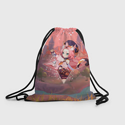Рюкзак-мешок Диона Diona в примогеме, Геншин импакт Genshin Imp, цвет: 3D-принт