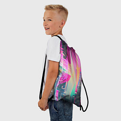 Рюкзак-мешок Кибер романтика, цвет: 3D-принт — фото 2