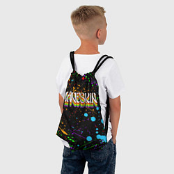 Рюкзак-мешок MANESKIN, ЦВЕТНЫЕ КРАСКИ, БРЫЗГИ, цвет: 3D-принт — фото 2