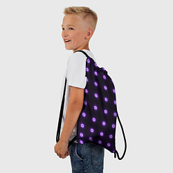Рюкзак-мешок Неоновые кружки, цвет: 3D-принт — фото 2