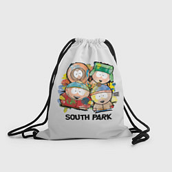 Рюкзак-мешок South Park - Южный парк краски, цвет: 3D-принт
