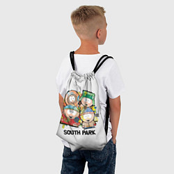Рюкзак-мешок South Park - Южный парк краски, цвет: 3D-принт — фото 2
