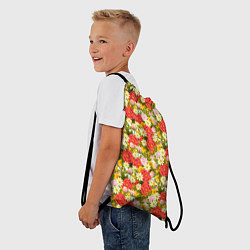 Рюкзак-мешок Красочный Цветочный Фон, цвет: 3D-принт — фото 2