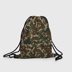 Рюкзак-мешок Камуфляж Излом, цвет: 3D-принт