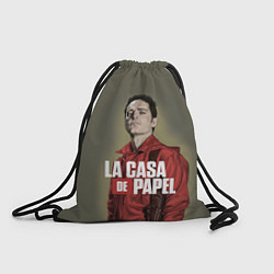Рюкзак-мешок БУМАЖНЫЙ ДОМ БЕРЛИН - LA CASA DE PAPEL, цвет: 3D-принт