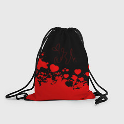 Мешок для обуви Adele Сердечки Автограф