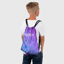 Рюкзак-мешок Стихии Геншин Импакт, цвет: 3D-принт — фото 2