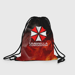 Рюкзак-мешок Umbrella Corporation пламя, цвет: 3D-принт