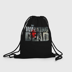 Рюкзак-мешок Walking dead - лого с пятнами крови, цвет: 3D-принт