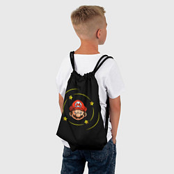 Рюкзак-мешок Звездочки вокруг Марио, цвет: 3D-принт — фото 2