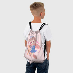 Рюкзак-мешок Счастливая Юки, цвет: 3D-принт — фото 2