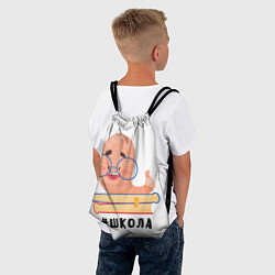 Рюкзак-мешок Школьная шалость, цвет: 3D-принт — фото 2