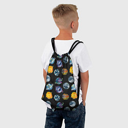 Рюкзак-мешок Планеты космос, цвет: 3D-принт — фото 2