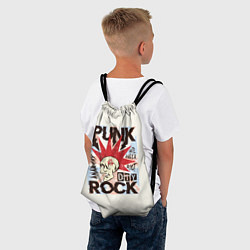 Рюкзак-мешок Punk Rock Панк, цвет: 3D-принт — фото 2