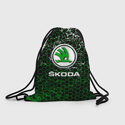 Рюкзак-мешок Skoda: Соты, цвет: 3D-принт