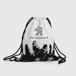 Рюкзак-мешок Peugeot подтёки паттерн, цвет: 3D-принт