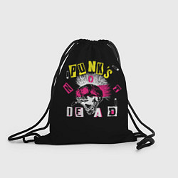 Мешок для обуви PUNKS NOT DEAD ирокез, булавки, череп