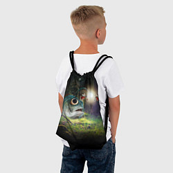 Рюкзак-мешок Рыба в лесу, цвет: 3D-принт — фото 2