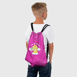 Рюкзак-мешок My best friend bear too, цвет: 3D-принт — фото 2