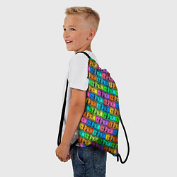 Рюкзак-мешок Разноцветные Доллары, цвет: 3D-принт — фото 2