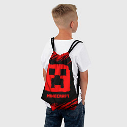 Рюкзак-мешок MINECRAFT - Красный Крипер, цвет: 3D-принт — фото 2