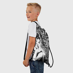 Рюкзак-мешок Одри Хепберн Завтрак и Тиффани, цвет: 3D-принт — фото 2