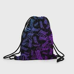 Рюкзак-мешок STI NEON PATTERN, цвет: 3D-принт