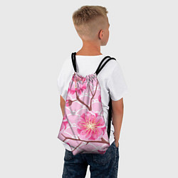 Рюкзак-мешок Большие цветы, цвет: 3D-принт — фото 2