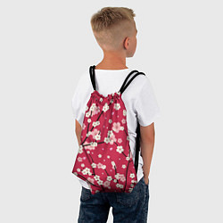 Рюкзак-мешок Цветы на ветках, цвет: 3D-принт — фото 2