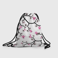 Рюкзак-мешок Цветущий шиповник, цвет: 3D-принт